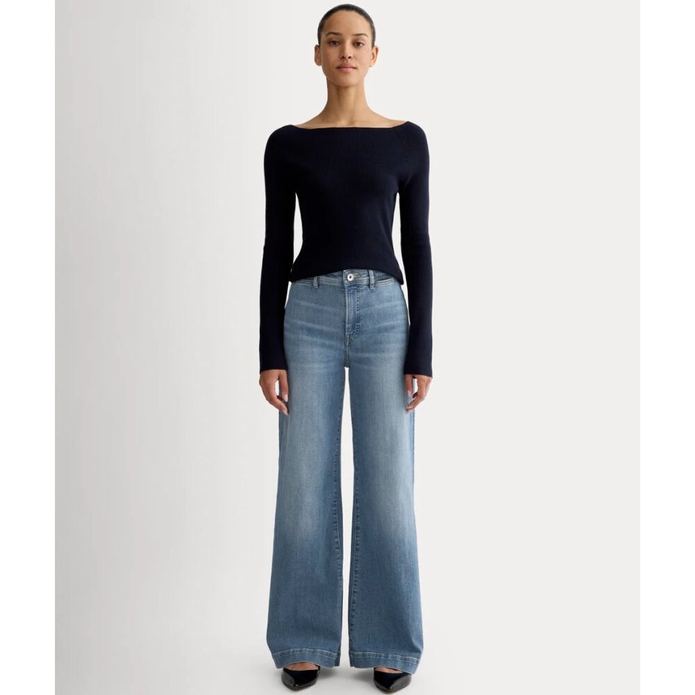 Everlane The High Key Jean (26, Light Indigo Wash)